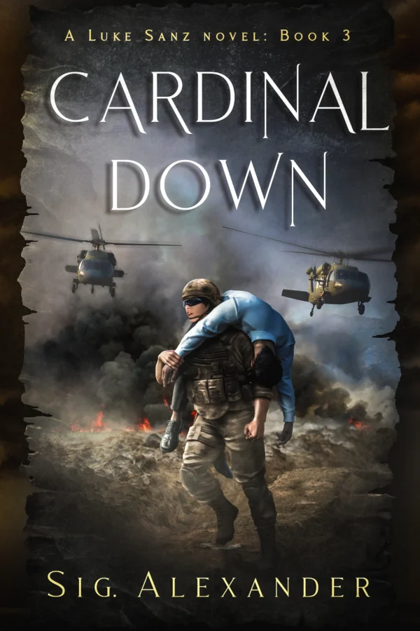 Cover of Cardinal Down, Luke Sanz · Book 3